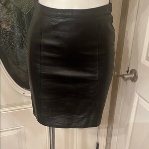 Black Leather Skirt